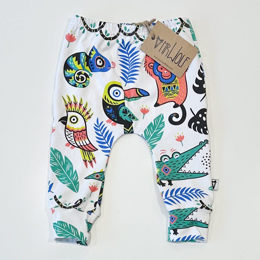 SALE -baby leggings - geo jungle