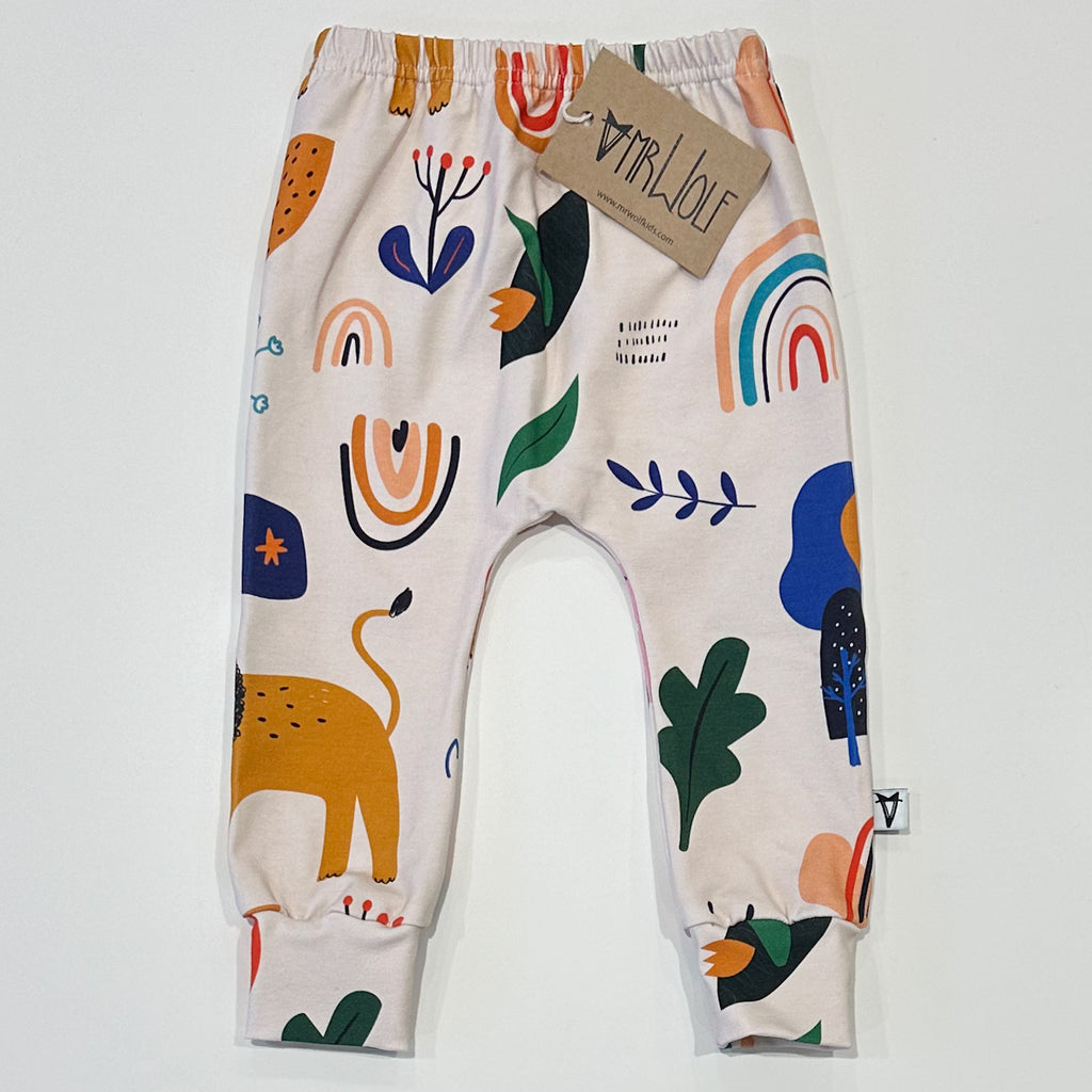 SALE -baby leggings - hand drawn lions