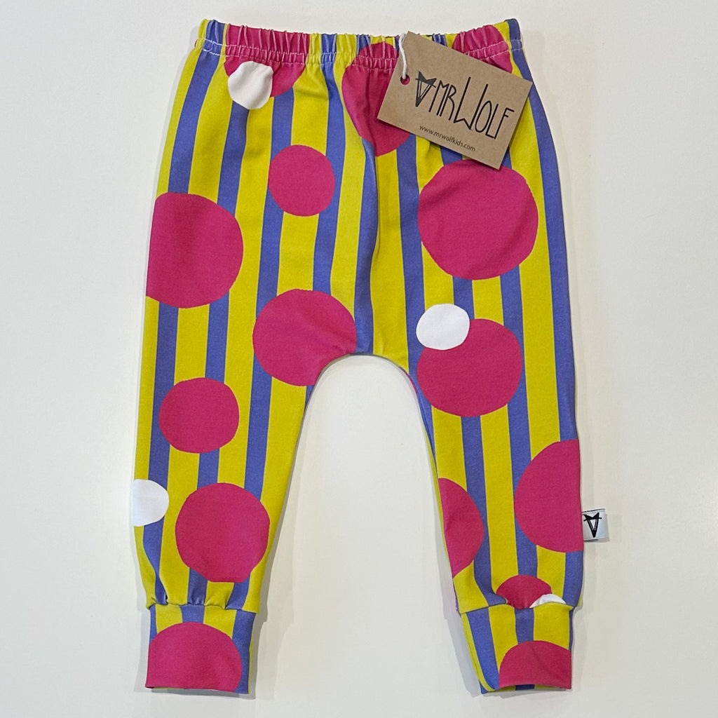 SALE -baby leggings - big spot on stripe