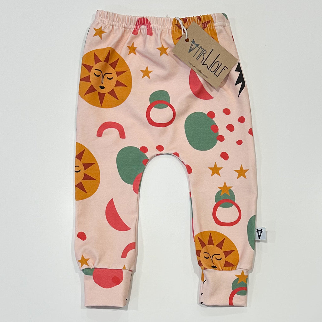 SALE -baby leggings - sun, moon and stars