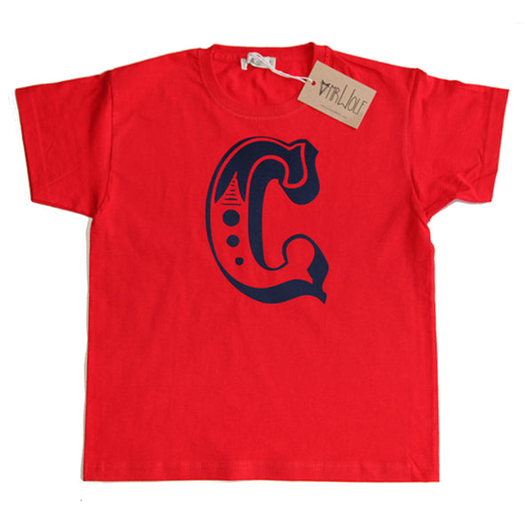 Circus Letter T-Shirt - Red – Mr Wolf
