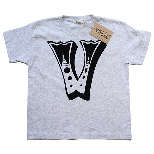 Circus Letter T-Shirt - Grey Marl