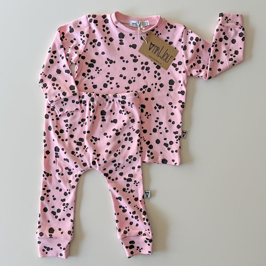 Lounge Set - Pink Dalmatian Spots