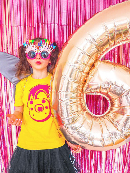 6th Birthday T - Circus Font