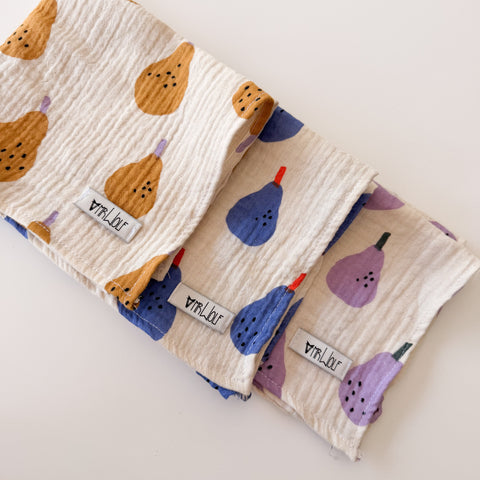 Muslin Dribble pack - Pears