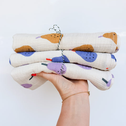 Muslin Blankets - Pears