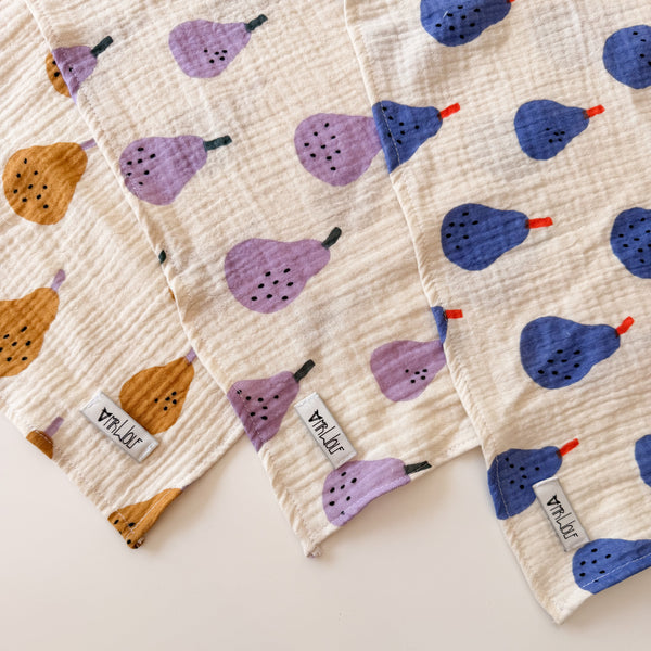 Muslin Dribble pack - Pears