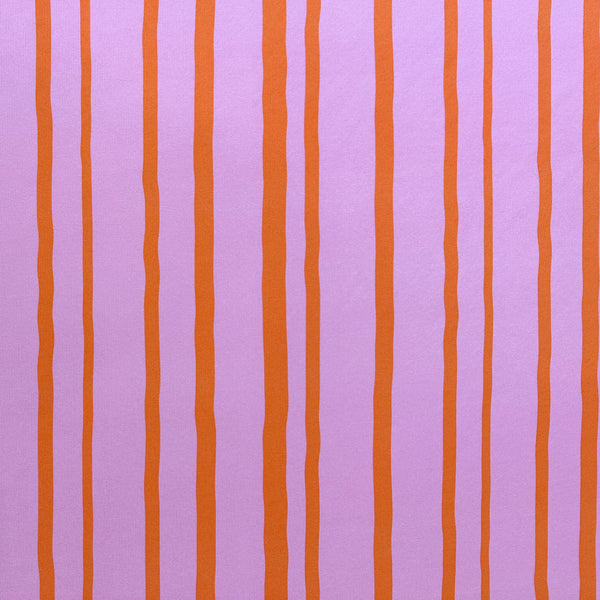 Pink & Orange Stripe Sweatshirting