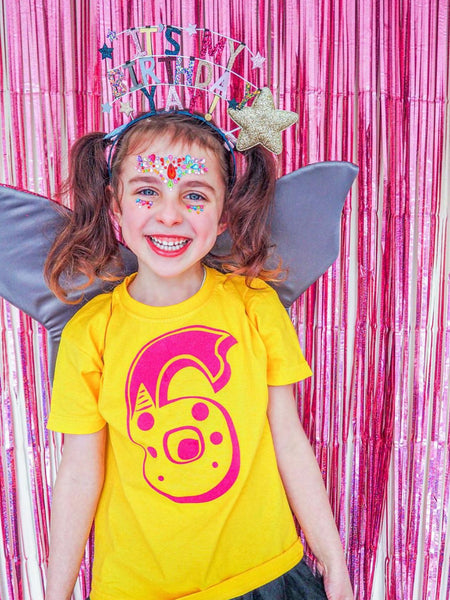 6th Birthday T - Circus Font