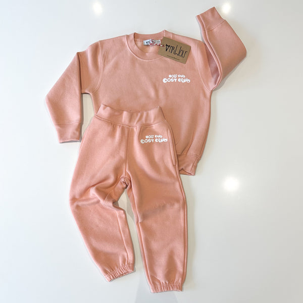 Track Suit - Wolf Cub Cosy Club - Dusky Pink