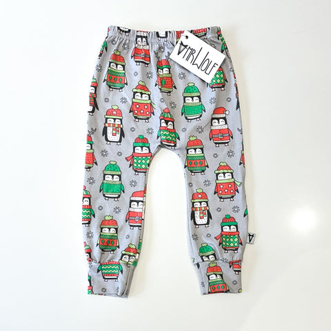 SALE - Baby Legging - little festive penguins