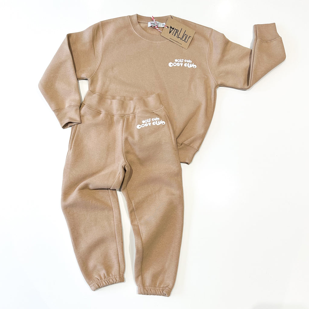 Track Suit - Wolf Cub Cosy Club - Taupe