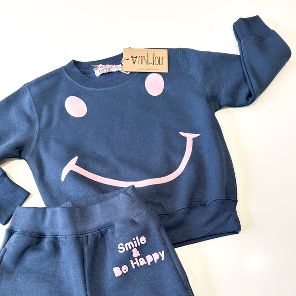 Track Suit - Smile & Be Happy - navy