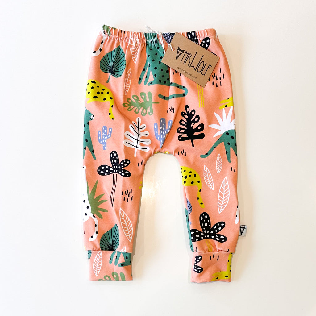 SALE -leggings 3m-9y- Leopards on Pink