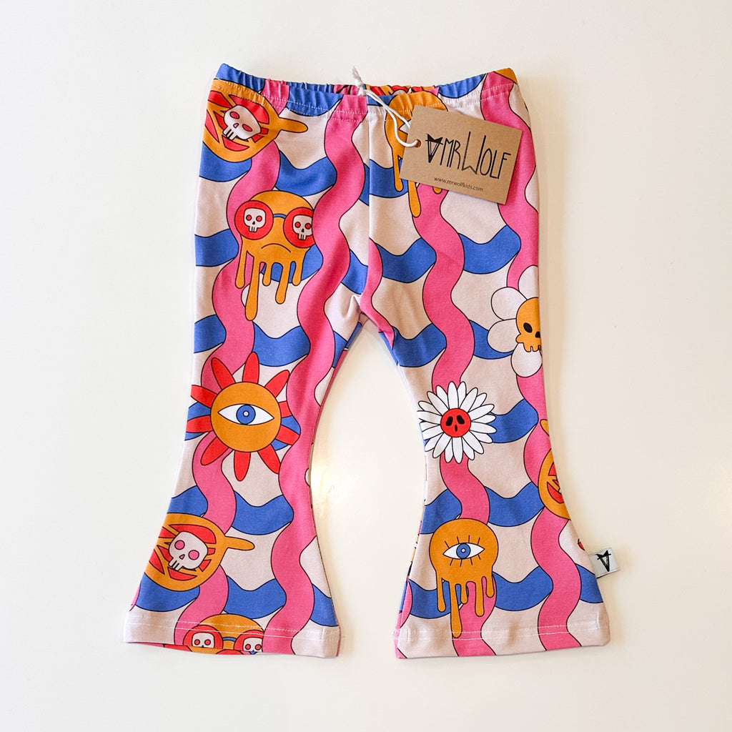 SALE -Flare 3m-9y- psychedelic waves