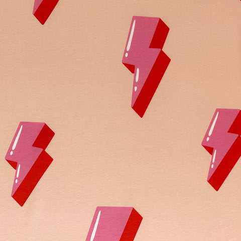 Pink lightning bolt