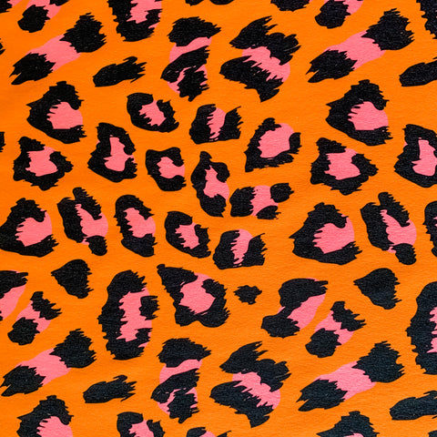 Orange Leopard Print