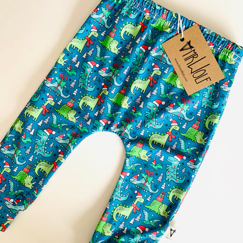 RTW - Baby Legging - Small Christmas Dino