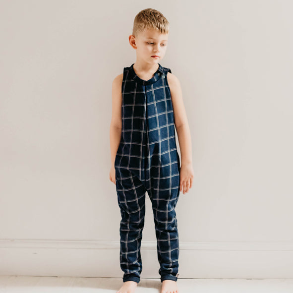 Bertie Jumpsuit - Navy Check