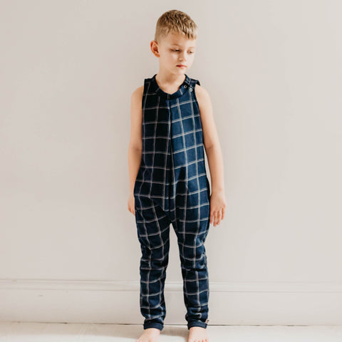 Bertie Jumpsuit - Navy Check