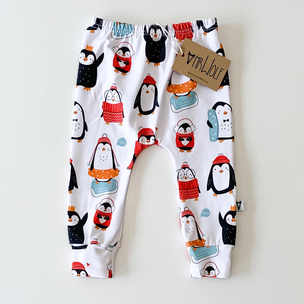 RTW - Baby Legging - festive penguins