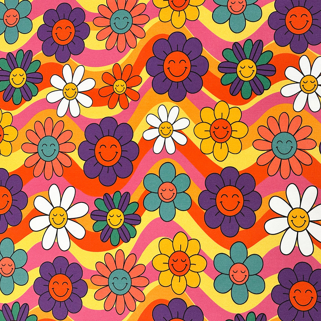 Psychedelic Flowers - Brights