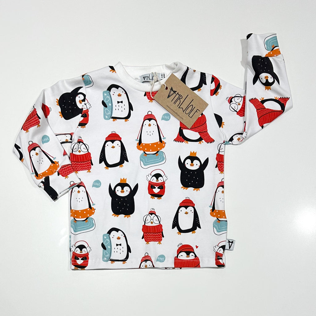 RTW - Long sleeve T-shirt - festive penguins