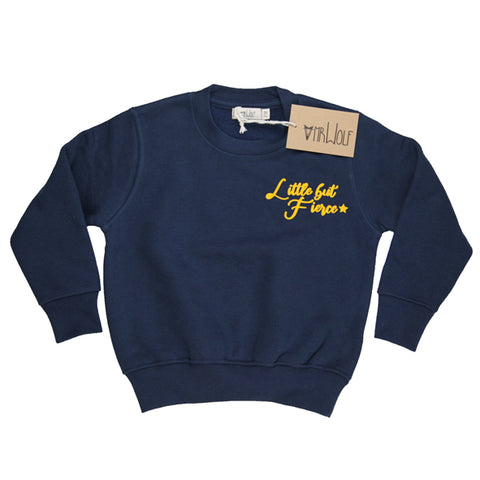 Sweatshirt Navy - Little but Fierce