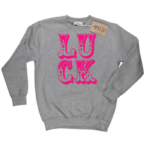 Sweatshirt Grey Marl - Luck