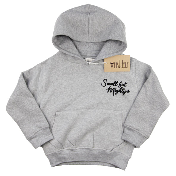 Hoody Grey Marl - Small but Mighty