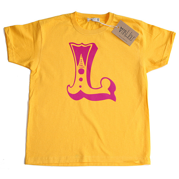 Circus Letter T-Shirt - Yellow